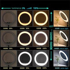 14-Inch Selfie Ring Light & Tripod – Adjustable Lighting with 3 Phone Holders
