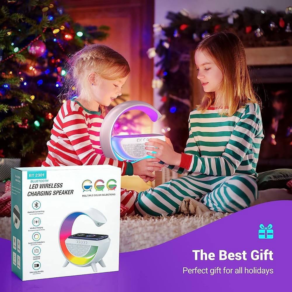 3-in-1 Night LED Desk Lamp | Bluetooth Speaker & 15W Wireless Charger | Multi-Functional Smart Lamp
