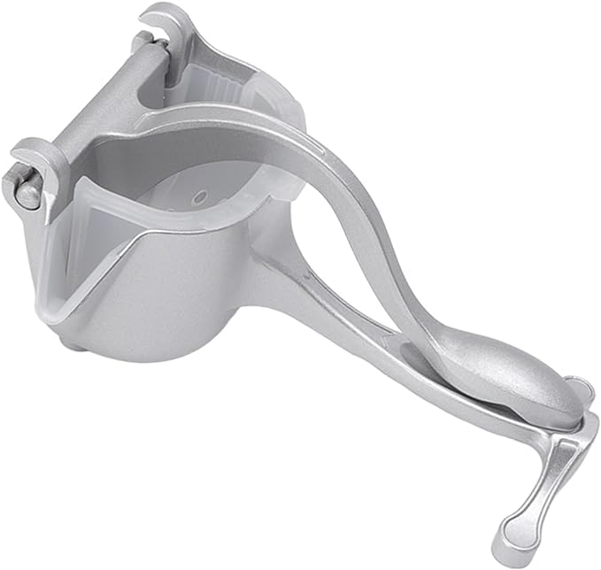Silver Efficient Non-Lemon Fruit Presser | Durable Manual Aluminum Alloy Squeezer