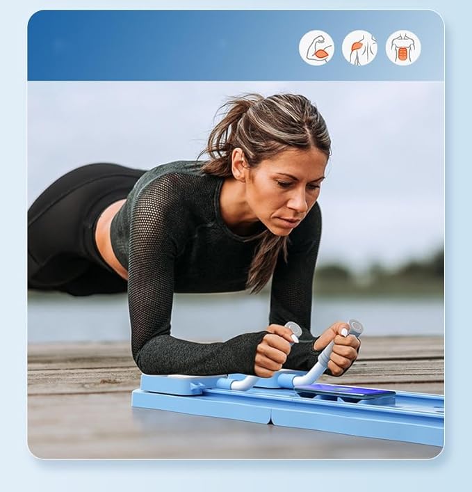 Versatile Upper Body Fitness Board – Foldable Push-Up Challenge Board for Strength Training | Portable Home Workout Tool
