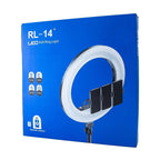 14-Inch Selfie Ring Light & Tripod – Adjustable Lighting with 3 Phone Holders