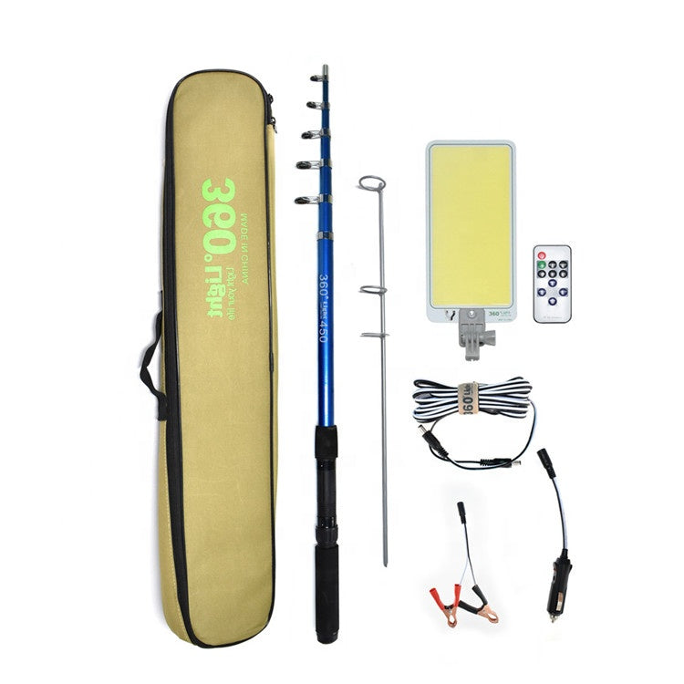 360° Light FR 04 COB | DC 12V Waterproof Telescopic LED Outdoor Fishing & Camping Light