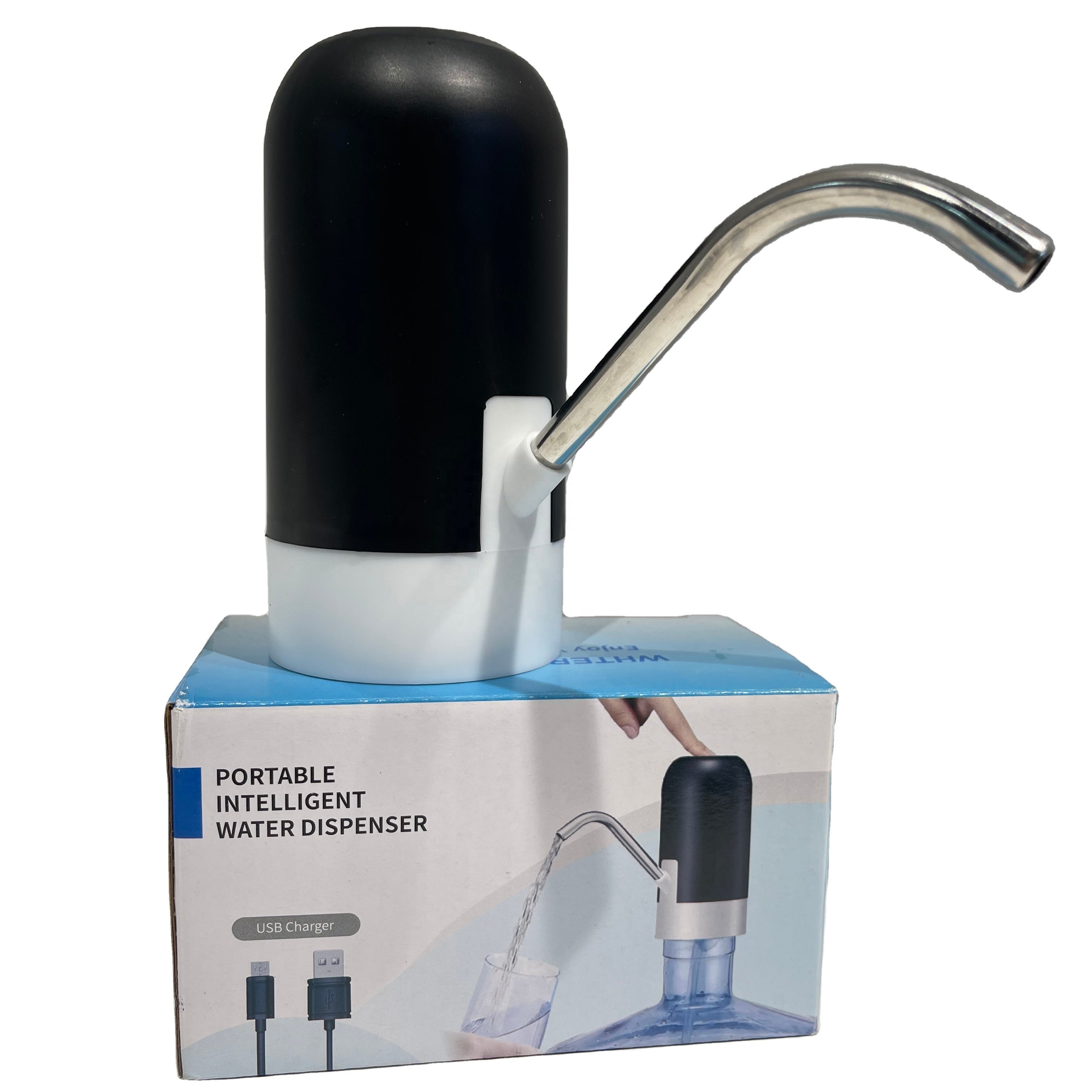 Portable Water Bottle Pump | USB Rechargeable Automatic Water Dispenser | Mini Electric Pump for Convenient Hydration | Compact & Versatile