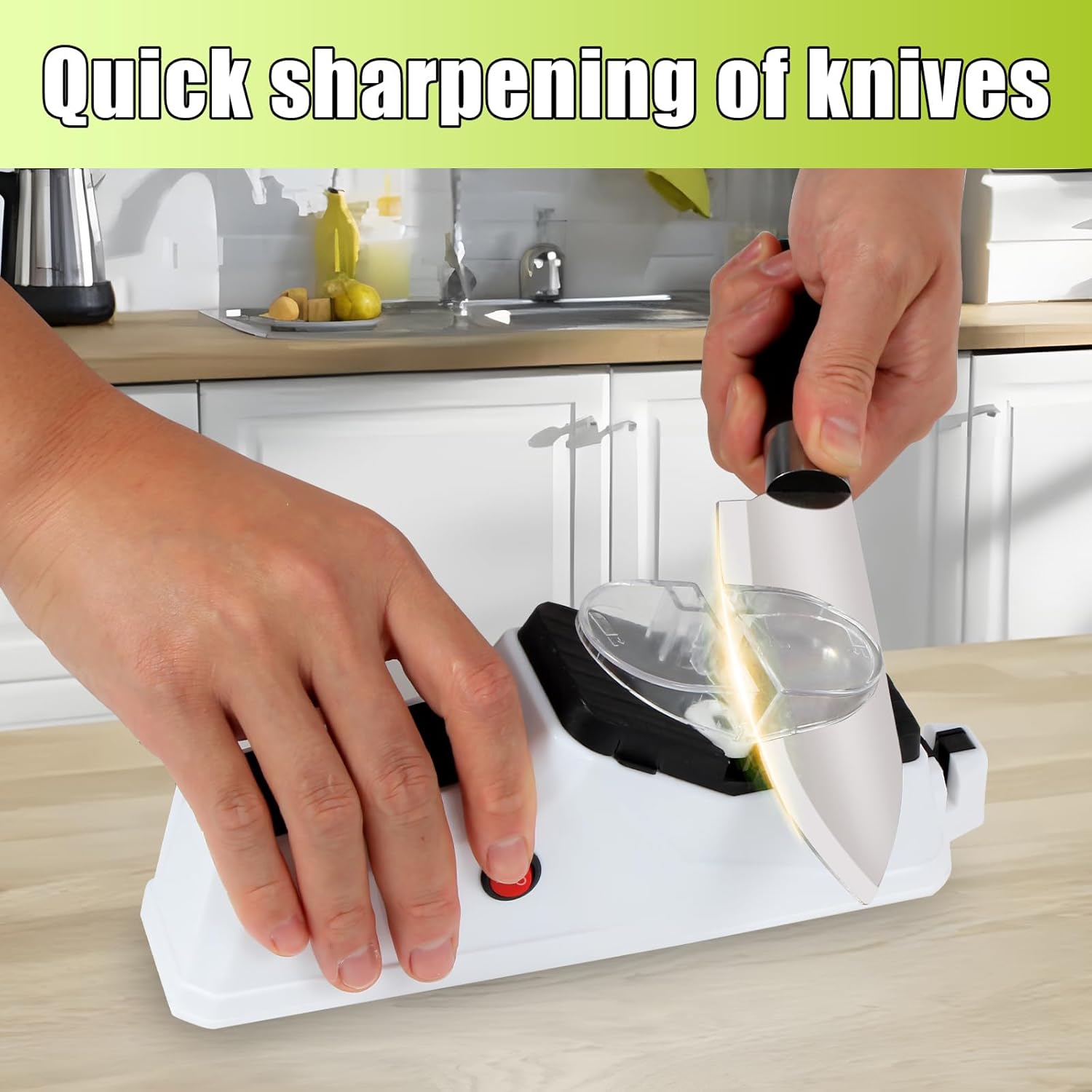 Premium Electric Knife Sharpener – Durable USB-Powered Sharpener for Safe and Stylish Knife Maintenance