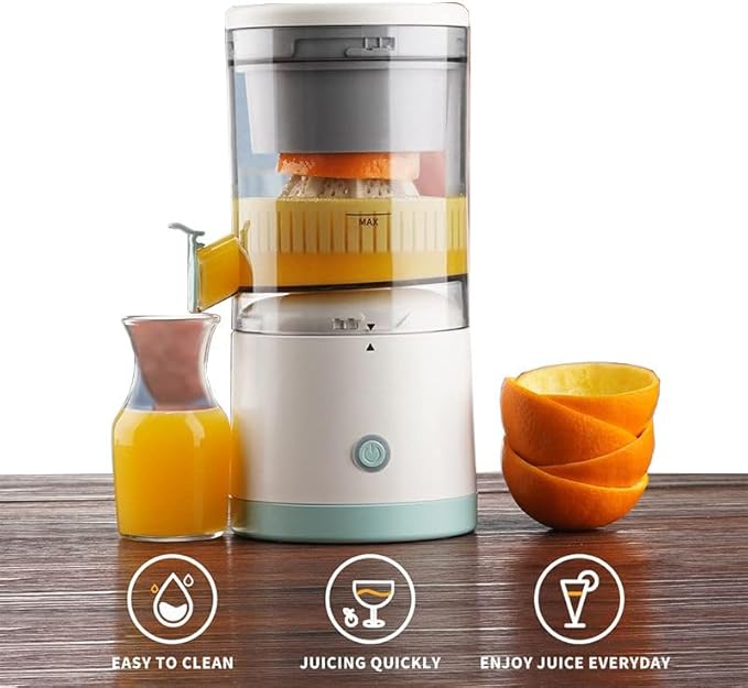 Electric Orange Juicer | Compact USB-Powered Hands-Free Citrus Juicer for Effortless Juice Extraction