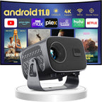 Portable Mini Projector – Compact 3D LED Home Theater System with Full HD 720P Support, Smart TV Compatibility, and Plug-and-Play Setup
