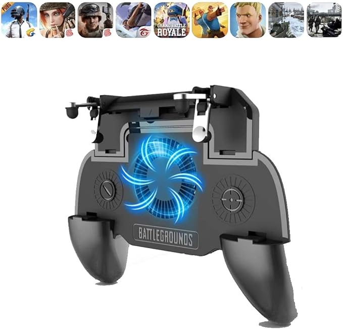L1 R1 Gaming Controller Joystick | PUBG Mobile Gamepad for Android & iPhone | Built-In 2500mAh Battery