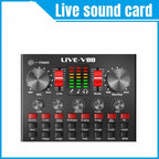 V88 Live Sound Card Mixer – Compact USB Audio Mixer with Built-In Effects for Mobile Streaming
