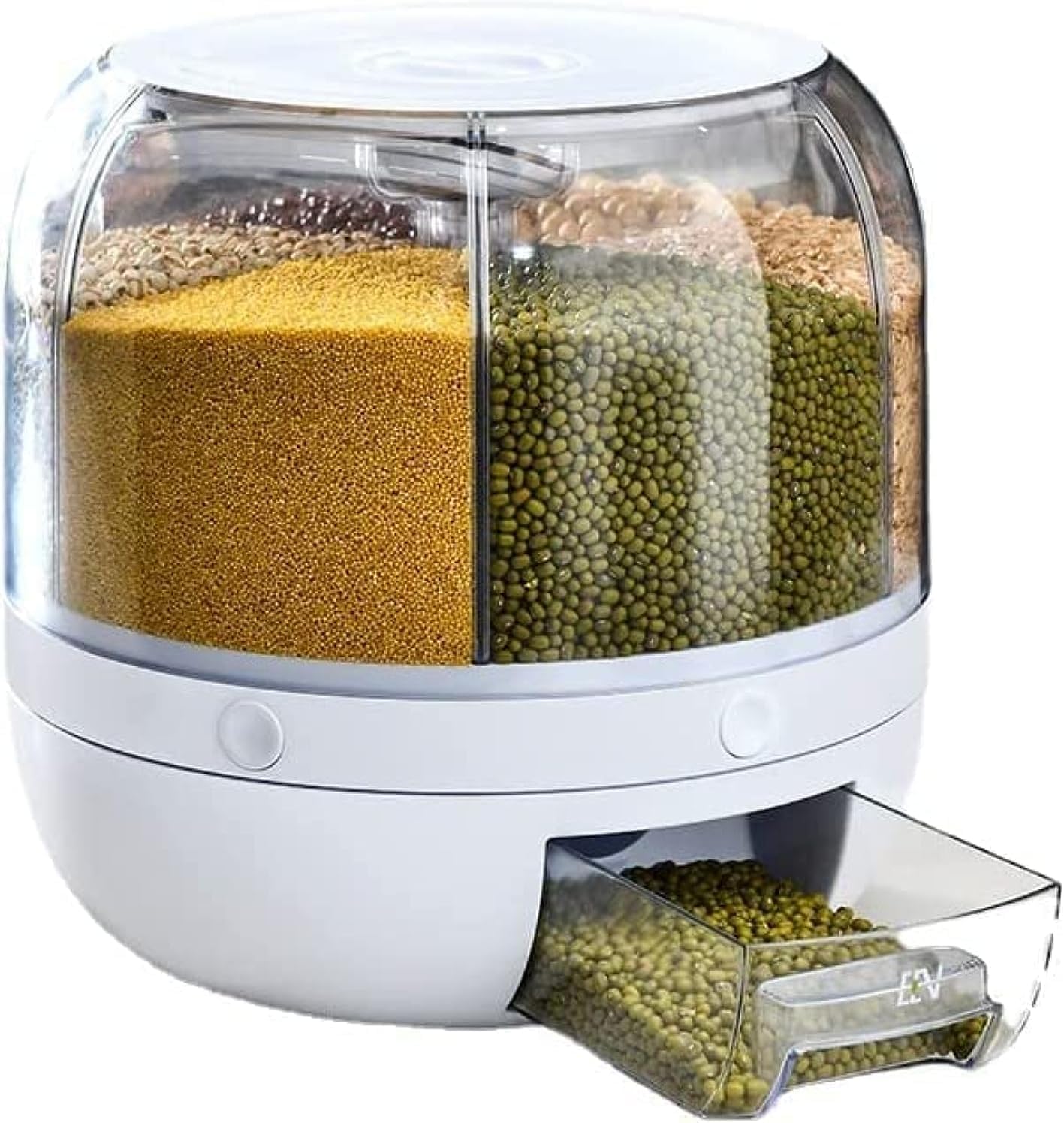 Multifunctional Grain Storage System – Large Capacity Grain Dispenser and Rice Box with Durable Build