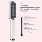Multifunctional Hair Straightener Brush | Heating Curler, Straightener & Styler Comb for Hair & Beard | Fast Heating Straightening Iron