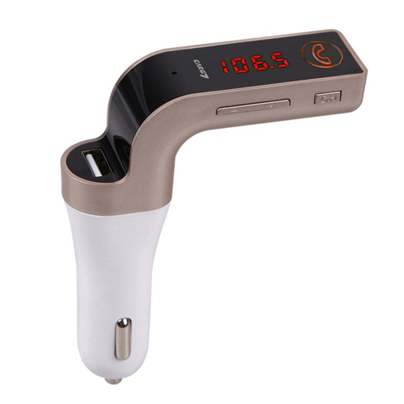 Car G7 LCD Bluetooth Car Charger FM Kit | MP3 Transmitter & Hands-Free Calling | (Multi)