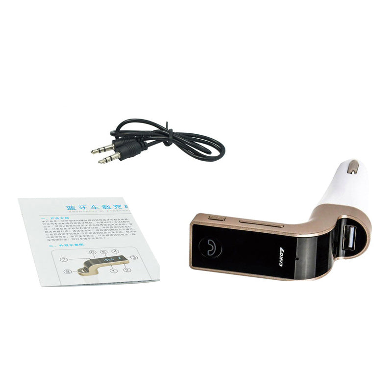 Car G7 LCD Bluetooth Car Charger FM Kit | MP3 Transmitter & Hands-Free Calling | (Multi)