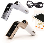 Car G7 LCD Bluetooth Car Charger FM Kit | MP3 Transmitter & Hands-Free Calling | (Multi)