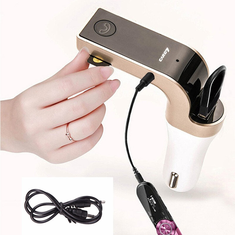 Car G7 LCD Bluetooth Car Charger FM Kit | MP3 Transmitter & Hands-Free Calling | (Multi)