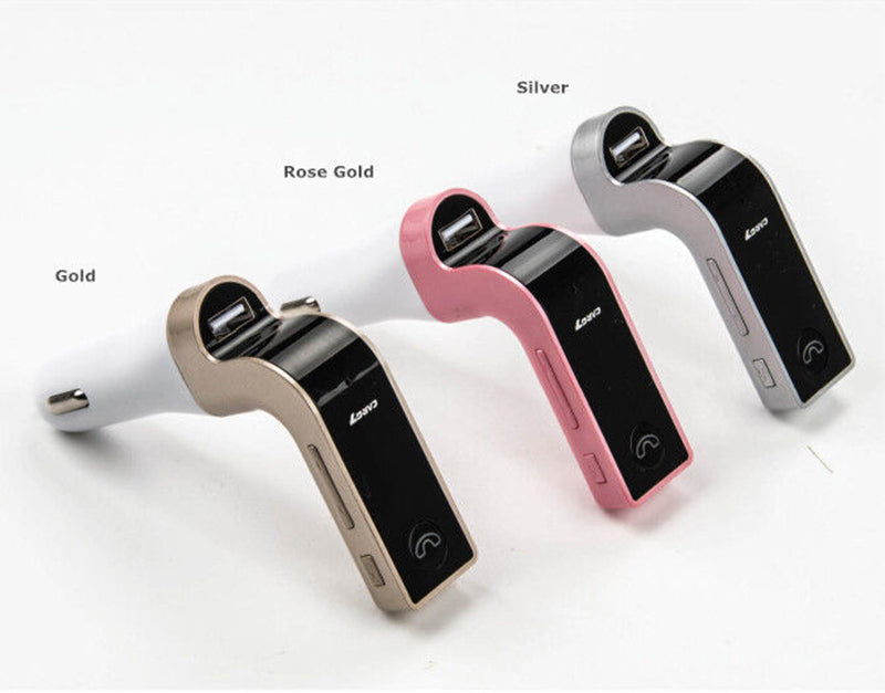 Car G7 LCD Bluetooth Car Charger FM Kit | MP3 Transmitter & Hands-Free Calling | (Multi)