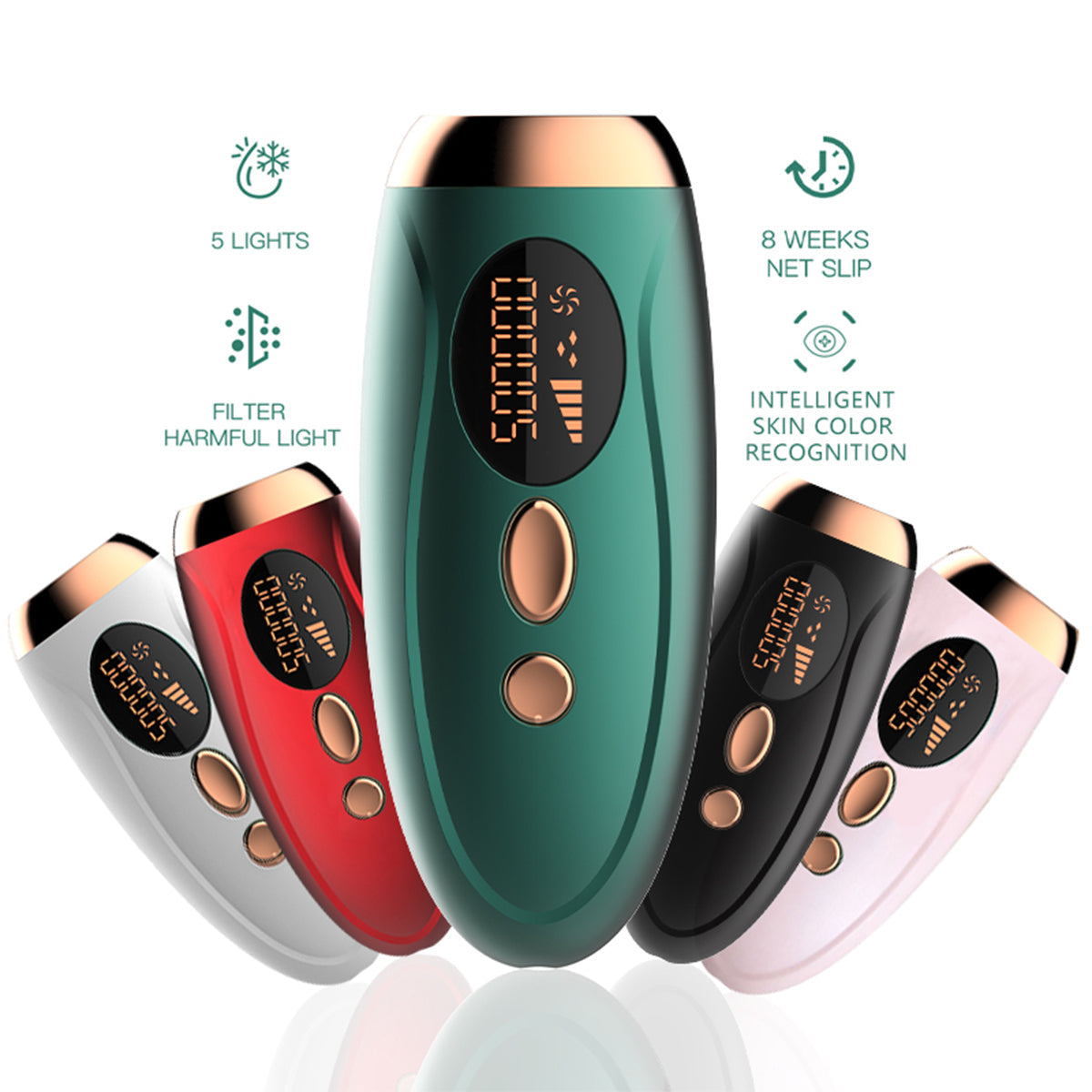 IPL Hair Removal Device – At-Home Painless Laser Hair Remover for Men & Women | Full Body Hair Reduction for Face, Bikini, Legs, Arms, & Underarms