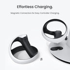 Charging Dock for PSVR2 – Dual Controller and Headphones Fast-Charging Station with Secure Cradle Design