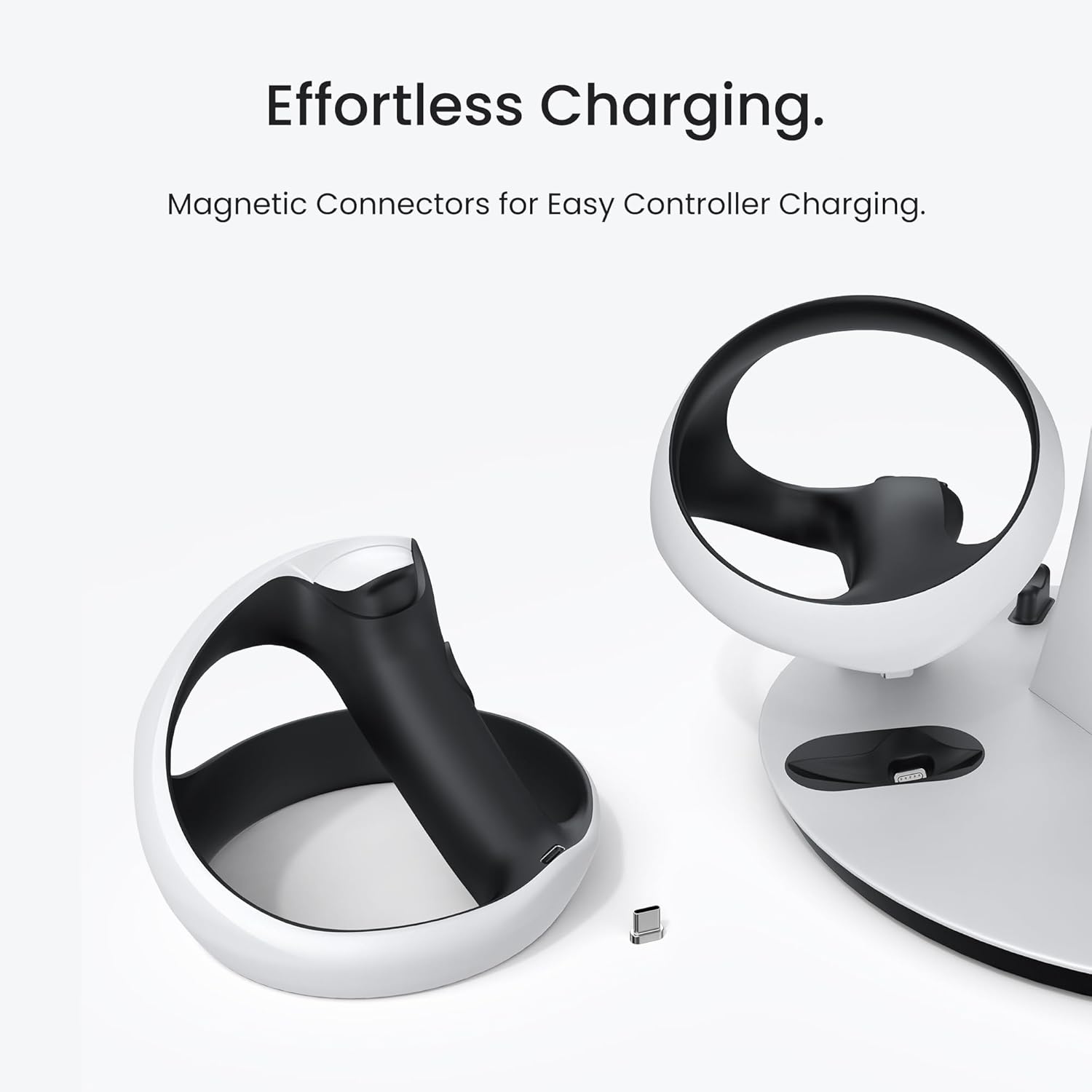 Charging Dock for PSVR2 – Dual Controller and Headphones Fast-Charging Station with Secure Cradle Design
