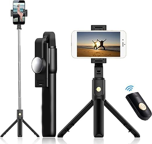 Mini Portable Gimbal Bluetooth Selfie Stick with Tripod Stabilizer | Wireless 3-in-1 Phone Stand for Photography & Video