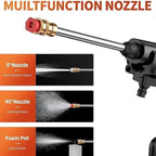 Cordless Pressure Washer | 48V Handheld Electric Power Washer Gun | Perfect for Car Cleaning & Outdoor Tasks