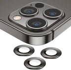 Camera Lens Protector for iPhone 13 Pro/Pro Max | 9H Tempered Glass & Metal Ring