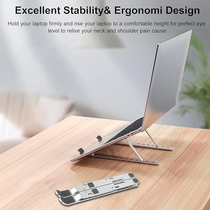 Creative Folding Laptop Stand | Adjustable & Portable Bracket for Enhanced Ergonomics