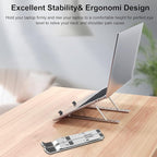 Creative Folding Laptop Stand | Adjustable & Portable Bracket for Enhanced Ergonomics