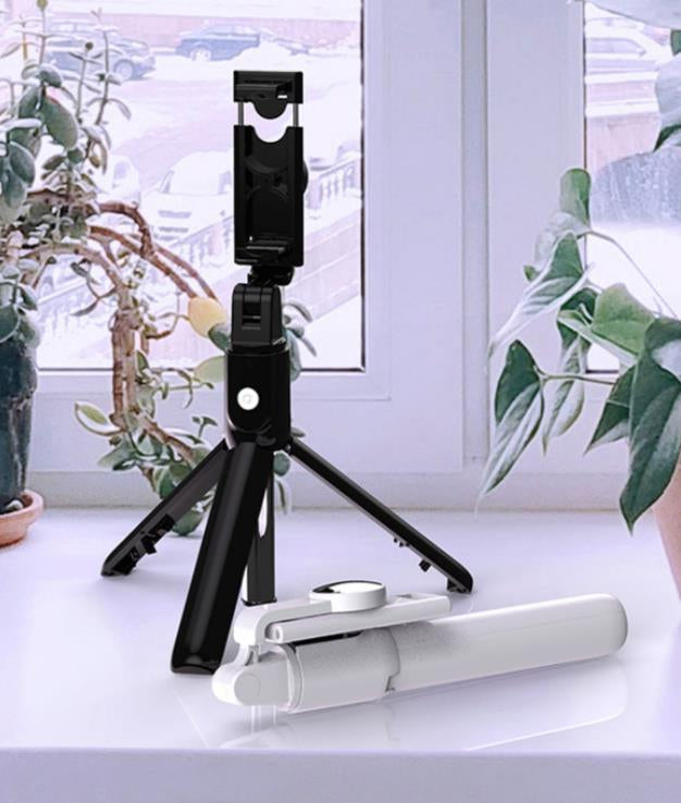 K10 Remote Tripod Mobile Selfie Stick | Multifunctional Bluetooth Selfie Stick & Phone Tripod with Remote Control | Universal Compatibility