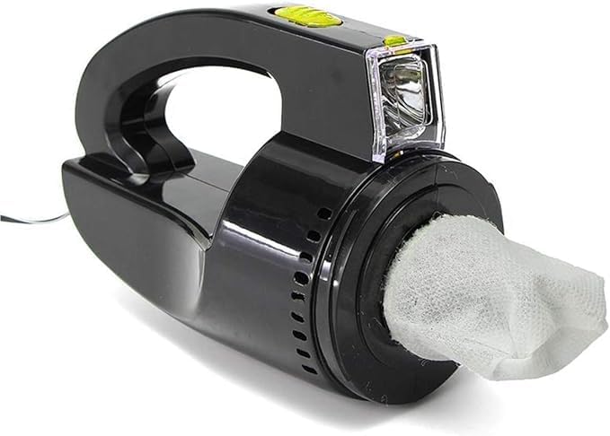 Auto 12V 60W Mini Car Vacuum – Portable Wet/Dry Handheld Cleaner for Vehicle Interiors