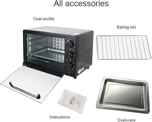 25L Electric Oven | Compact Countertop Baking & Roasting Oven with Timer
