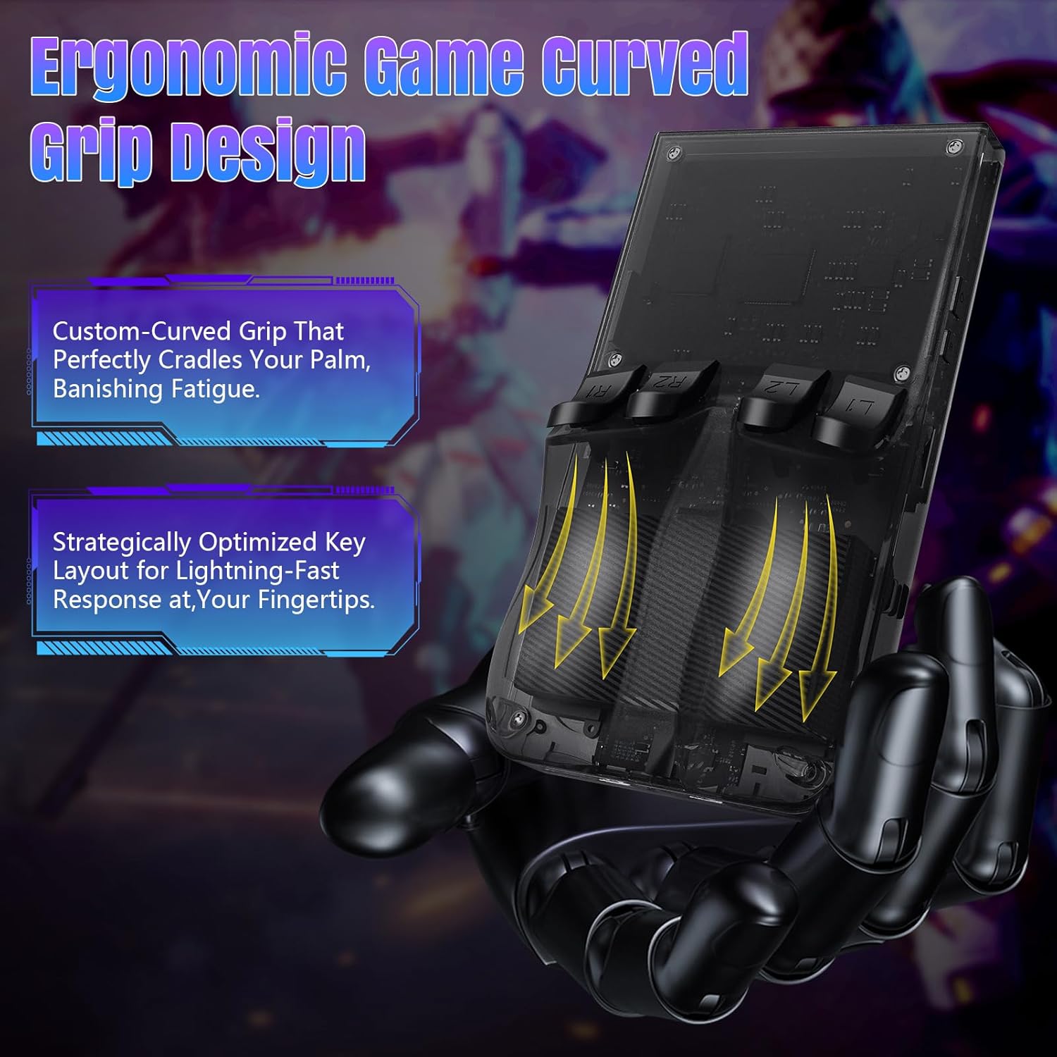 R36MAX Retro Handheld Console - 128GB/22,000 Games, 4" 4K IPS Screen, Open Source Linux System, Portable Classic Gaming (Multi-Colour)