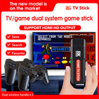 Q9 Video Game Stick | Android 5G 8K TV Box Dual System | 2.4G Dual Wireless Controllers | Gaming & Entertainment Hub