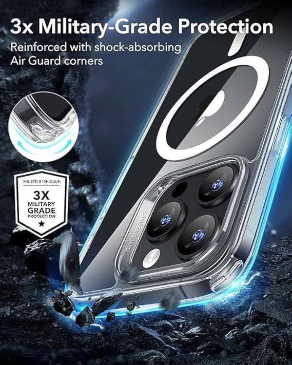 MagSafe Compatible Magnetic Phone Case | Military-Grade Shock Protection for iPhone 16 Series