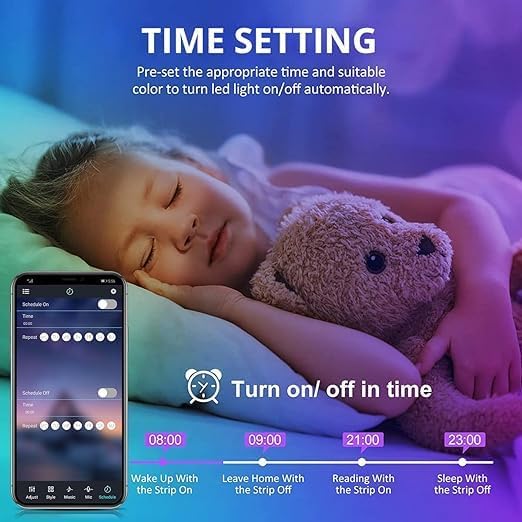 5m Bluetooth LED Strip with USB RGB TV Backlight | App Control & Music Sync