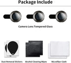 Camera Lens Protector for iPhone 13 Pro/Pro Max | 9H Tempered Glass & Metal Ring
