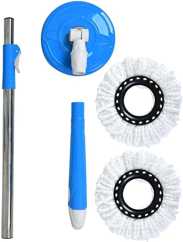 Rotate Stainless Steel Wringer Spin Mop Bucket System | 360° Spin for Efficient Cleaning