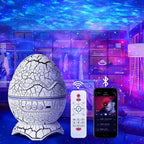 Galaxy Projector Dinosaur Egg – Sky Night Light with Bluetooth Music and Laser Starry Lamp for Room and Party Decor
