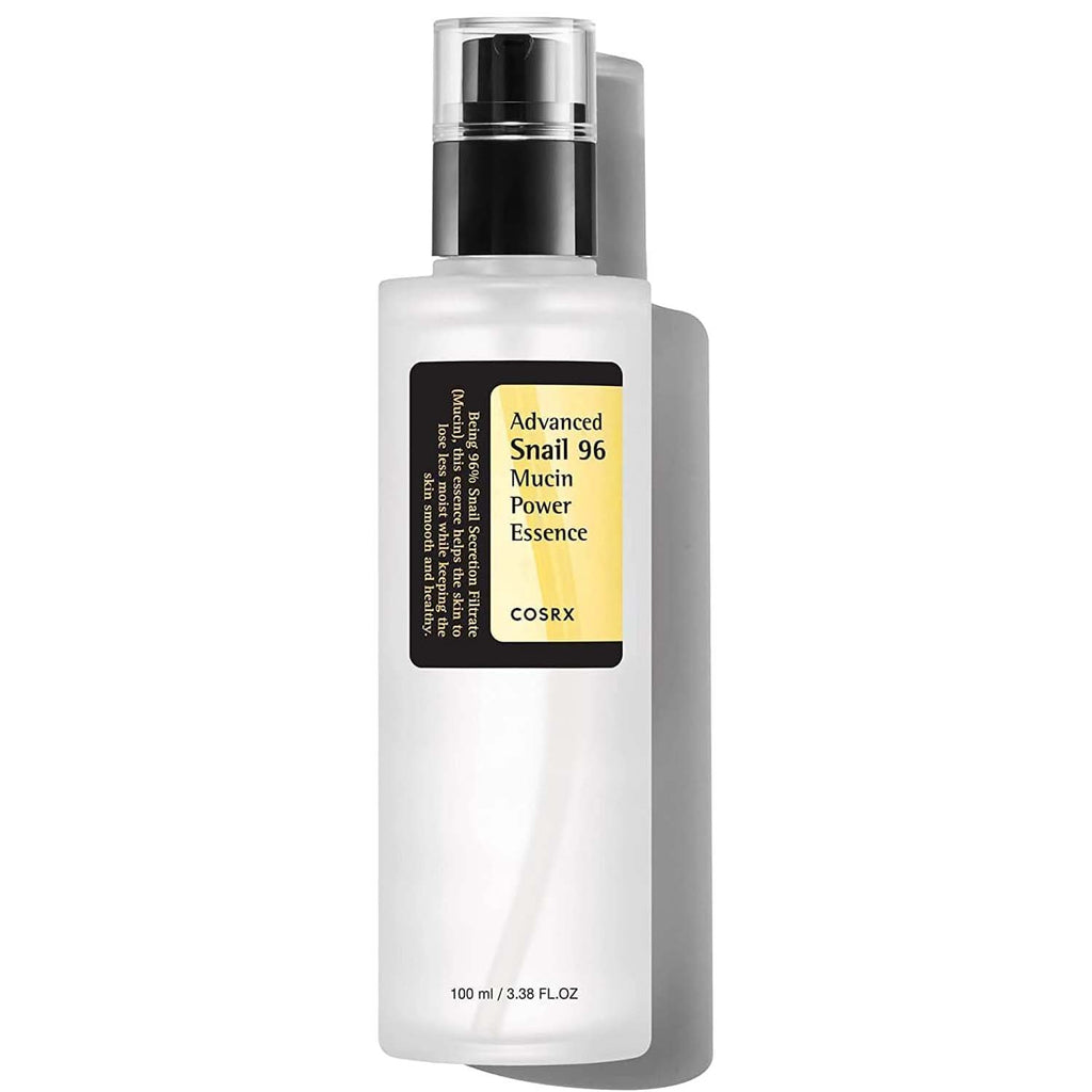 COSRX Advanced Snail 96 Mucin Power Essence. Hydrating & repairing snail secretion filtrate for plump, glowing skin. 100ml.