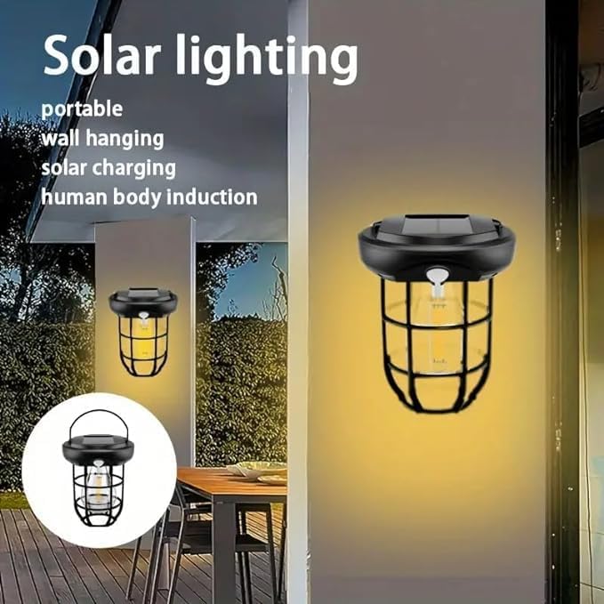 Portable Hanging Solar Light | Waterproof Outdoor Induction Lamp for Camping, Gardens, and Patios