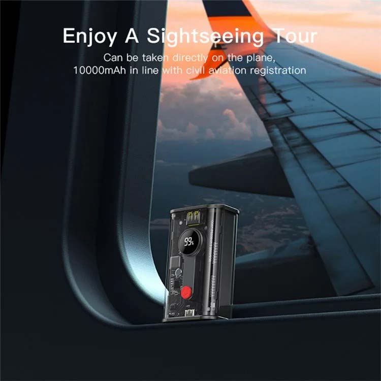 YP35 10000mAh Fast Charging Power Bank – Compact Power Solution with LED Battery Display