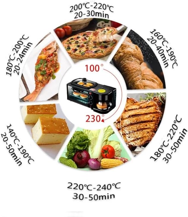 3-in-1 Multifunctional Breakfast Maker | All-in-One Coffee Maker, Toaster, and Griddle | Ultimate Morning Time-Saver | Compact & Efficient Design