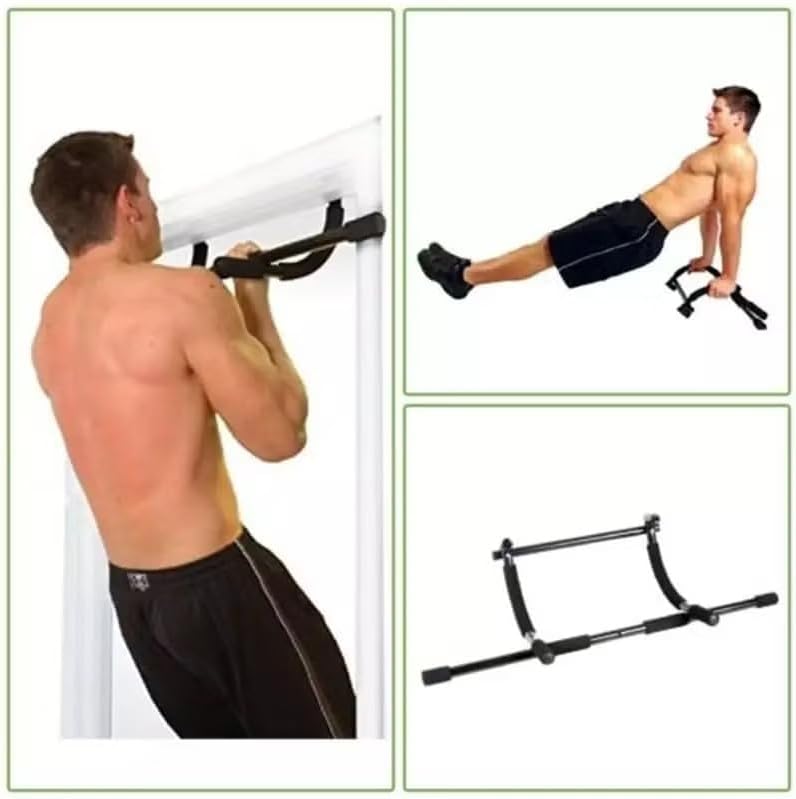 Pull-Up Bar for Doorway – Adjustable Height, Portable Chin-Up Bar with Non-Slip Foam Grips for Effective Upper Body and Core Strength Training