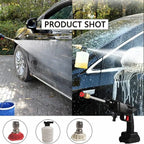 Heavy Duty Cordless Portable Battery Washer | High-Pressure Washer for Solar Panels, AC Units, Vehicles & Outdoor Equipment | Foam Kettle & Accessories Included