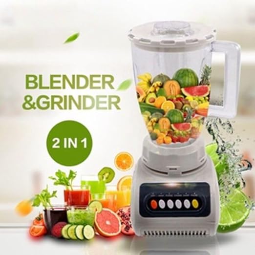 Electric Food Processor – Compact Blender Mixer with Stainless Steel Blades for Smoothies, Juices, Soups, and Sauces, Easy Cleanup and Multiple Speeds