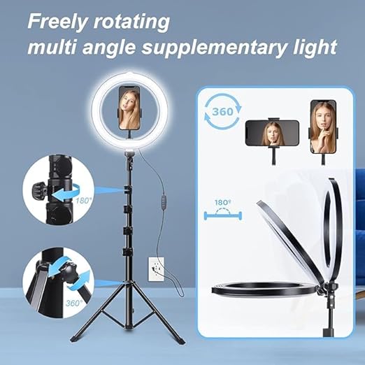 Beauty Live Light – Dimmable Selfie Ring Light & Extendable Tripod for Professional Makeup & Streaming