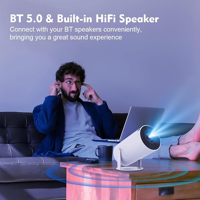 X10 Plus Portable Projector – Android 11 Gaming Console & HD 720p Smart Home Theater