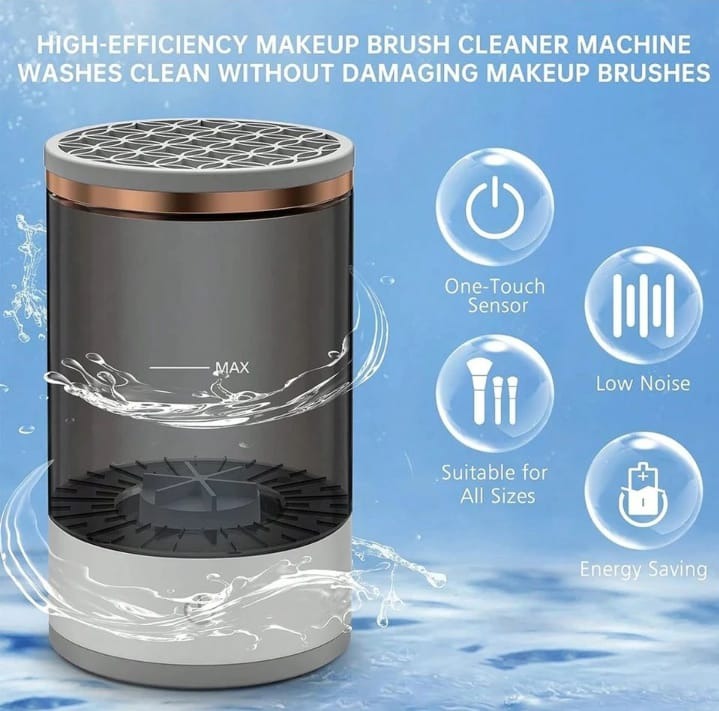 3-in-1 Automatic Makeup Brush Cleaner and Dryer – Electric USB-Powered Makeup Brush Cleaning Machine