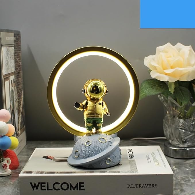 USB Plug LED Decorative Room Lights – Yoga Meditation Astronaut Modern Table Lamps | Relaxing Ambient Home Lighting
