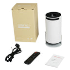 Mini Projector 2024 | Upgraded 1080P Native 4K Support | Portable Smart Projector with WiFi 6, BT5.2, Dual Control & 180° Keystone Correction