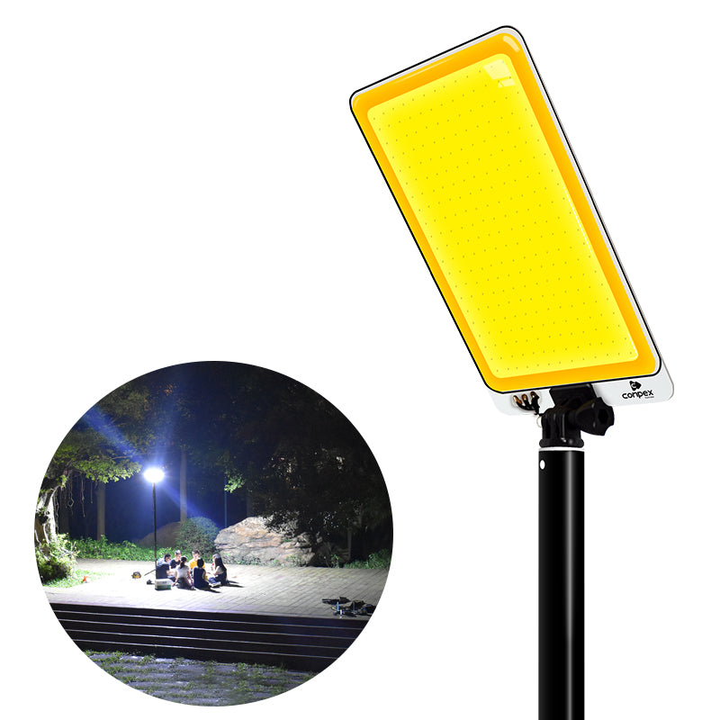 DC 12V Dual-Color LED Camping Light | Telescopic Rod Outdoor Light for BBQ, Night Parties & Camping